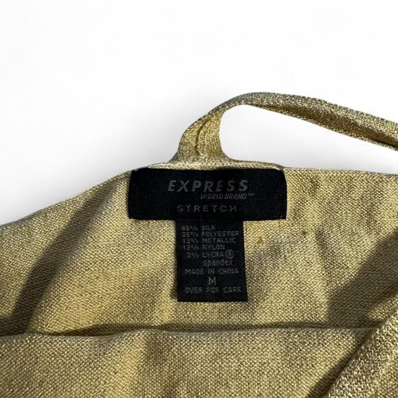 Vintage gold sparkle halter top - Picture 3 of 7